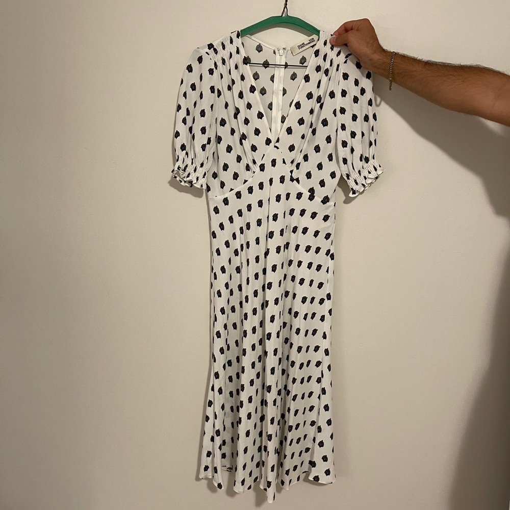 Diane Von Furstenburg white dress